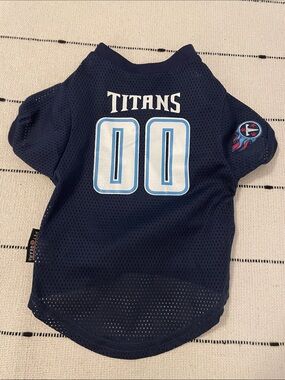 Titans Navy Blue Pet Jersey - Team Dog Shirt